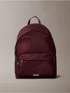 Calvin Klein Men's Matte Nylon Backpack In Brown