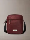Calvin Klein Men's Matte Nylon Reporter Bag In Brown