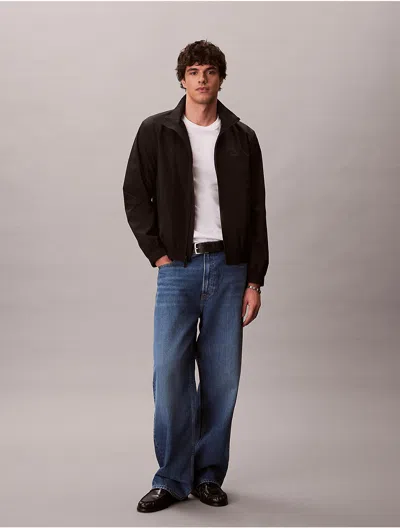 Calvin Klein Men's Matte Windbreaker Jacket In Black