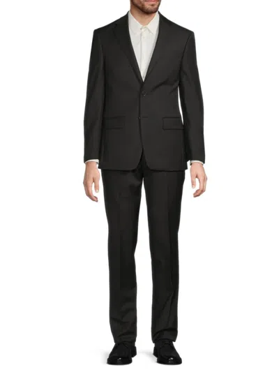 Calvin Klein Men's Maxwell Wool-blend Slim-fit Suit In Black