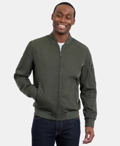 Calvin Klein Men's Memory Flight Bomber Jacket In Multi