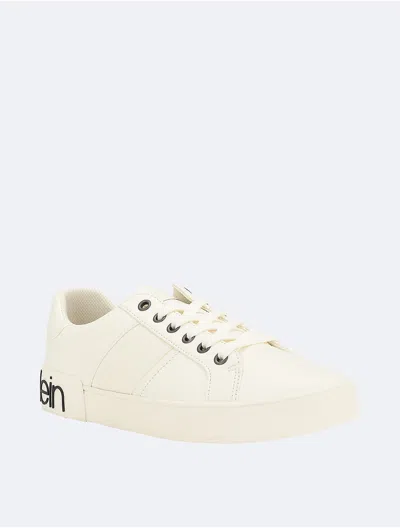 Calvin Klein Men's Rover Casual Lace Up Sneakers In White