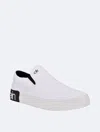 Calvin Klein Men's Ryor Casual Slip-on Sneakers In White