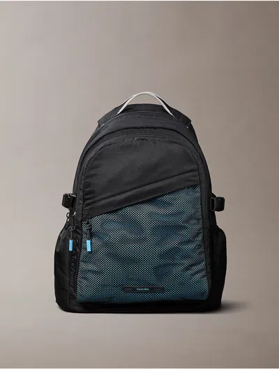 Calvin Klein Men's Mesh Front Round Backpack In Black