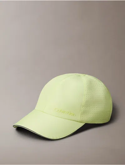 Calvin Klein Men's Mesh Logo Baseball Cap In Lime Cream