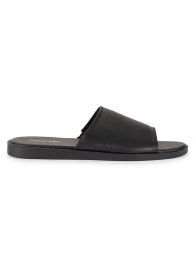 Calvin Klein Men's Mespar Faux Leather Sandals