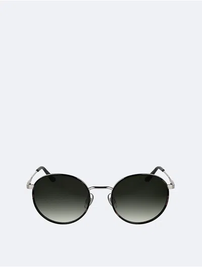 Calvin Klein Men's Metal Round Sunglasses
