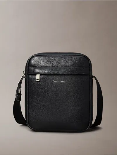 Calvin Klein Men's Micro Pebble Reporter Bag In Black