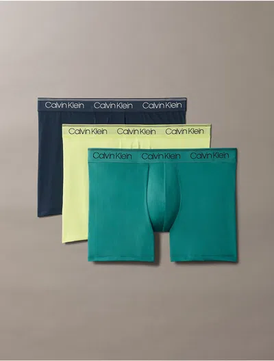 Calvin Klein Men's Micro Stretch 3-pack Boxer Brief In Multi
