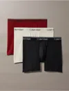 Calvin Klein Men's Micro Stretch 3-pack Boxer Brief In Black / Syrah / Cocoon