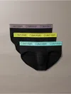 Calvin Klein Men's Micro Stretch 3-pack Hip Brief In Black