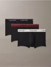 Calvin Klein Men's Micro Stretch 3-pack Low Rise Trunk In Black / Syrah / Cocoon