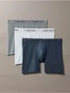 Calvin Klein Men's Micro Stretch 3-pack Boxer Brief In Blue