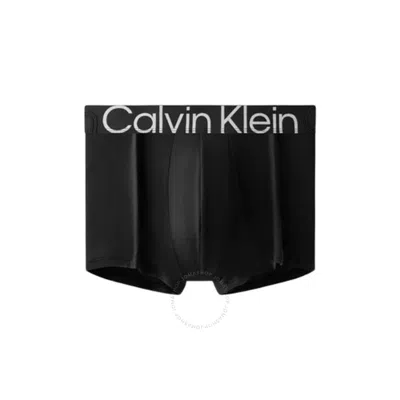 Calvin Klein Men's Microfiber Low Rise Trunk Boxer In Black