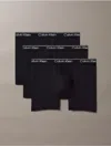 Calvin Klein 3-pack Low Rise Microfiber Stretch Boxer Briefs In Black