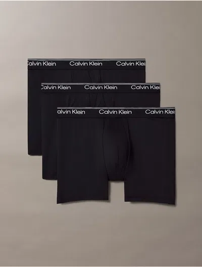 CALVIN KLEIN MEN'S MICROFIBER STRETCH 3-PACK BOXER BRIEF