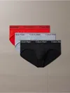 Calvin Klein Men's Microfiber Stretch 3-pack Hip Brief In Multi