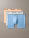 Calvin Klein Men's Microfiber Stretch 3-pack Boxer Brief In Blue