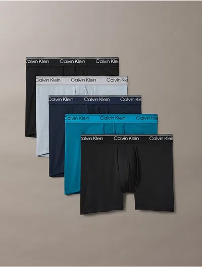 Calvin Klein Men's Microfiber Stretch 5-pack Boxer Brief In Multi