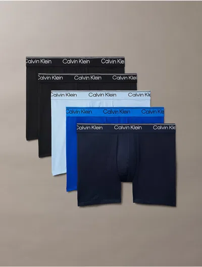 Calvin Klein Men's Microfiber Stretch 5-pack Boxer Brief In Multi
