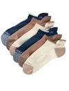 Calvin Klein Men's Microfiber Stretch 6-pack No Show Socks In Multi