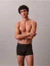 Calvin Klein Men's Microfiber Stretch Grip Trunk In Black