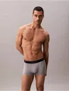 Calvin Klein Men's Microfiber Stretch Pride Low Rise Trunk In Gray