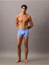 Calvin Klein Men's Microfiber Tech Low Rise Trunk In Glacier