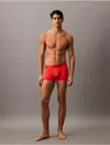 Calvin Klein Men's Microfiber Tech Low Rise Trunk In Molten