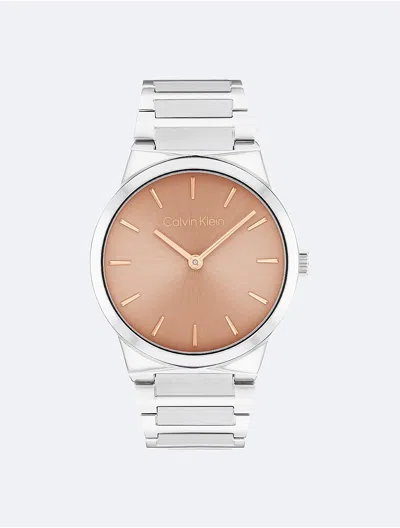 Calvin Klein Men's Minimalist Integrated Link Bracelet 32mm Watch
