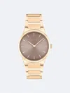 Calvin Klein Men's Minimalist Integrated Link Bracelet 32mm Watch In Mauve