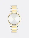 Calvin Klein Men's Minimalist Integrated Link Bracelet 32mm Watch In Silver / White