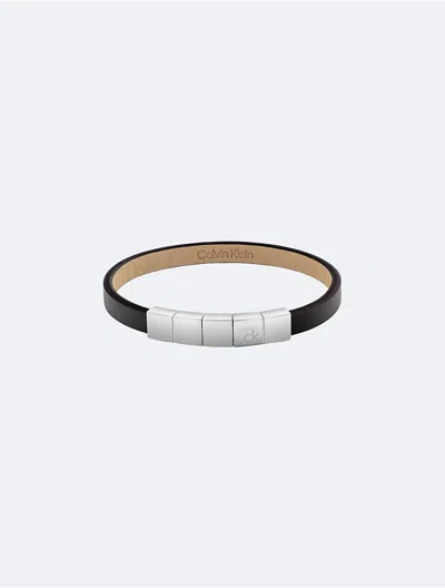 Calvin Klein Men's Minimalist Squares Bracelet In Black