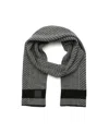Calvin Klein Men's Mixed Pattern Scarf In Gray