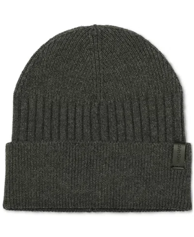CALVIN KLEIN MEN'S MIXED STITCH BEANIE
