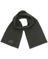 Calvin Klein Men's Mixed Stitch Scarf In Charcoal