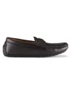 Calvin Klein Men's Moccasin-stitched Penny Loafers In Brown