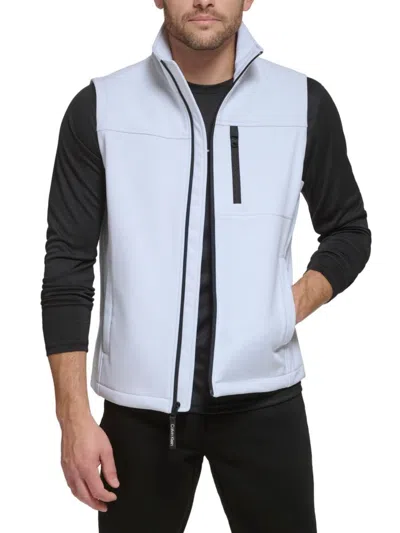 CALVIN KLEIN MEN'S MOCK TURTLENECK ZIP UP VEST