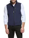 Calvin Klein Softshell Fleece Vest In New Navy