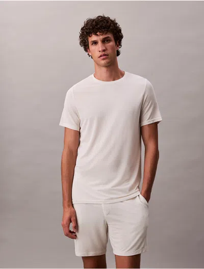 Calvin Klein Men's Modal Pique Classic T-shirt In White