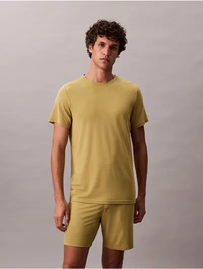 Calvin Klein Men's Modal Pique Classic T-shirt In Yellow