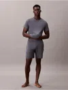 Calvin Klein Men's Modal Pique Sleep Shorts In Gray