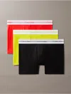 Calvin Klein Men's Icon Modal Mesh 3-pack Boxer Brief In Ash/ Black/ Kewl Lime