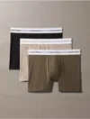 Calvin Klein Men's Modern Air 3-pack Boxer Brief In Black / Tarmac / Vintage Khaki