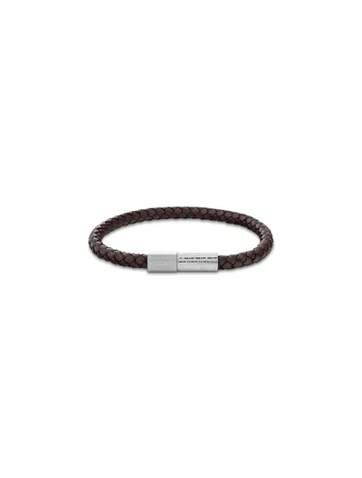 Calvin Klein Men's Modern Braided Bracelet In Brown
