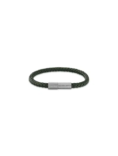 Calvin Klein Men's Modern Braided Bracelet In Green