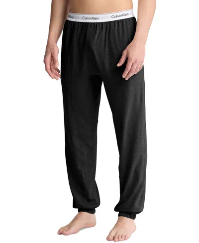 Calvin Klein Men's Modern Cotton Logo Pajama Pants In Black