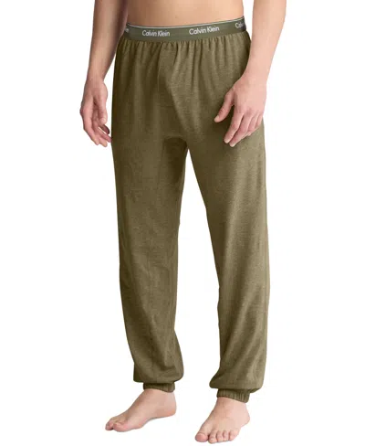 Calvin Klein Men's Modern Cotton Logo Pajama Pants In Grey Olive | ModeSens