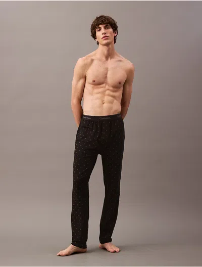 Calvin Klein Men's Icon Cotton Stretch Sleep Pants In Black Diamond