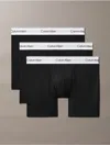 Calvin Klein Cotton Stretch Mens Boxer Brief 3 Pack In Black
